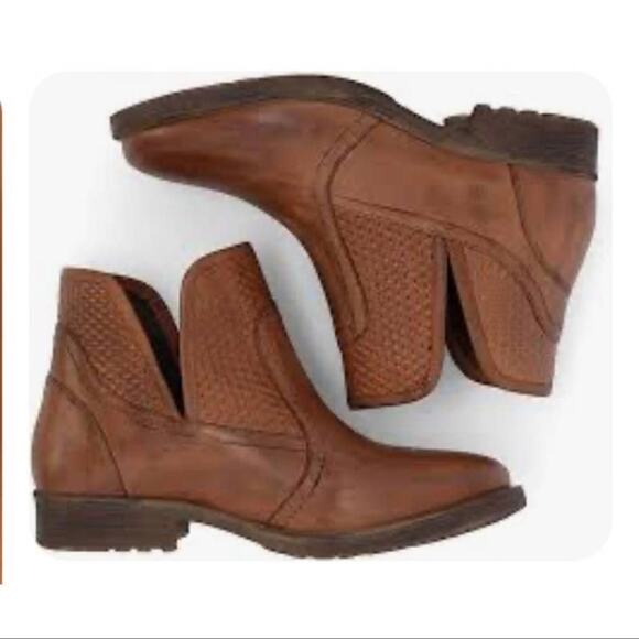 NEW Bed Stu Roan Gossip Ankle Boot Tan Handmade Leather Distressed Womens 7 - Picture 6 of 10